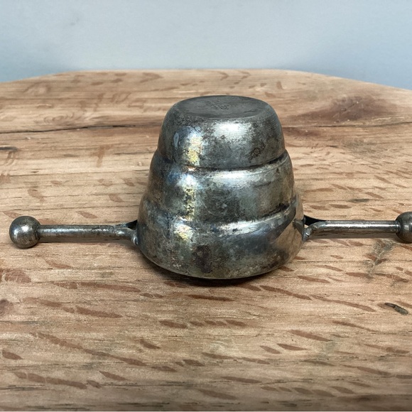 ⚫️ Vintage - Rare - Collectible - Beer Tumbler Shot Glass - Silver Plate - Rare - Picture 6 of 11